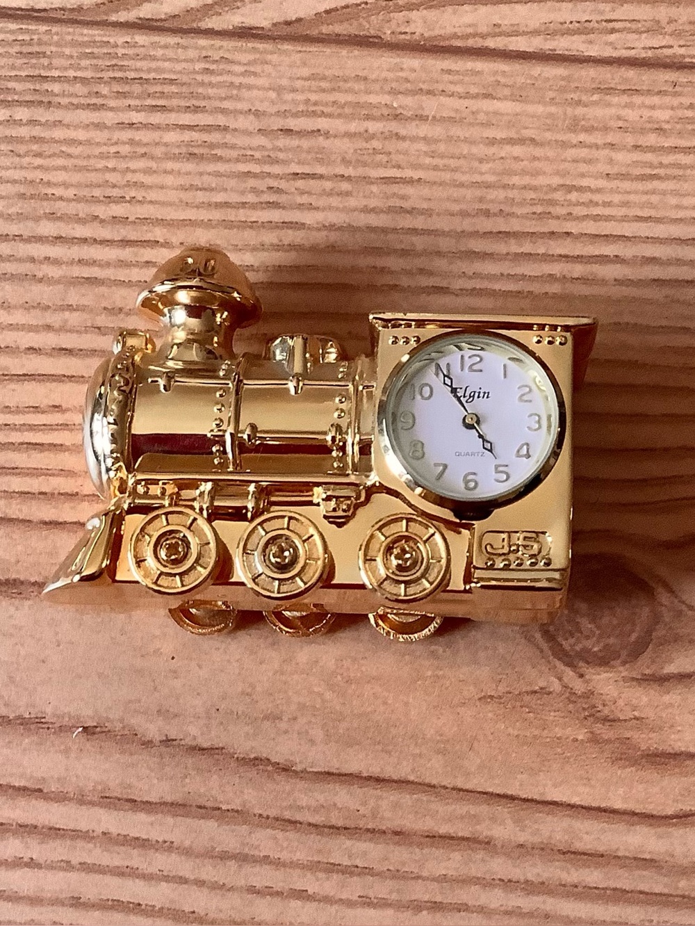 Vintage Elgin Locomotive Desk Clock